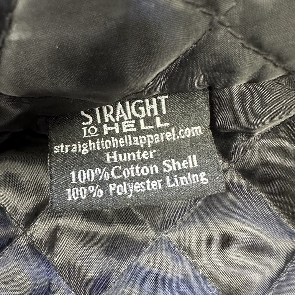 Straight To Hell Hunter Fishtail Parka Jacket Hooded Men L Green Lined Gorpcore - Picture 7 of 11